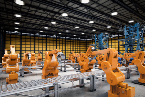 Photo of robots at the factory 