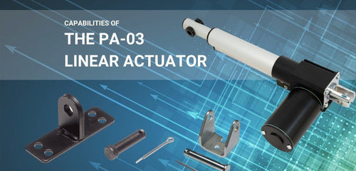 Capacidades del actuador lineal PA-03