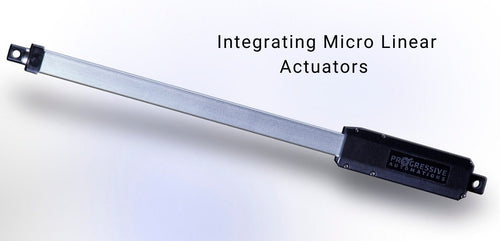 ¿Cómo utilizar microactuadores lineales al integrarlos con controladores?