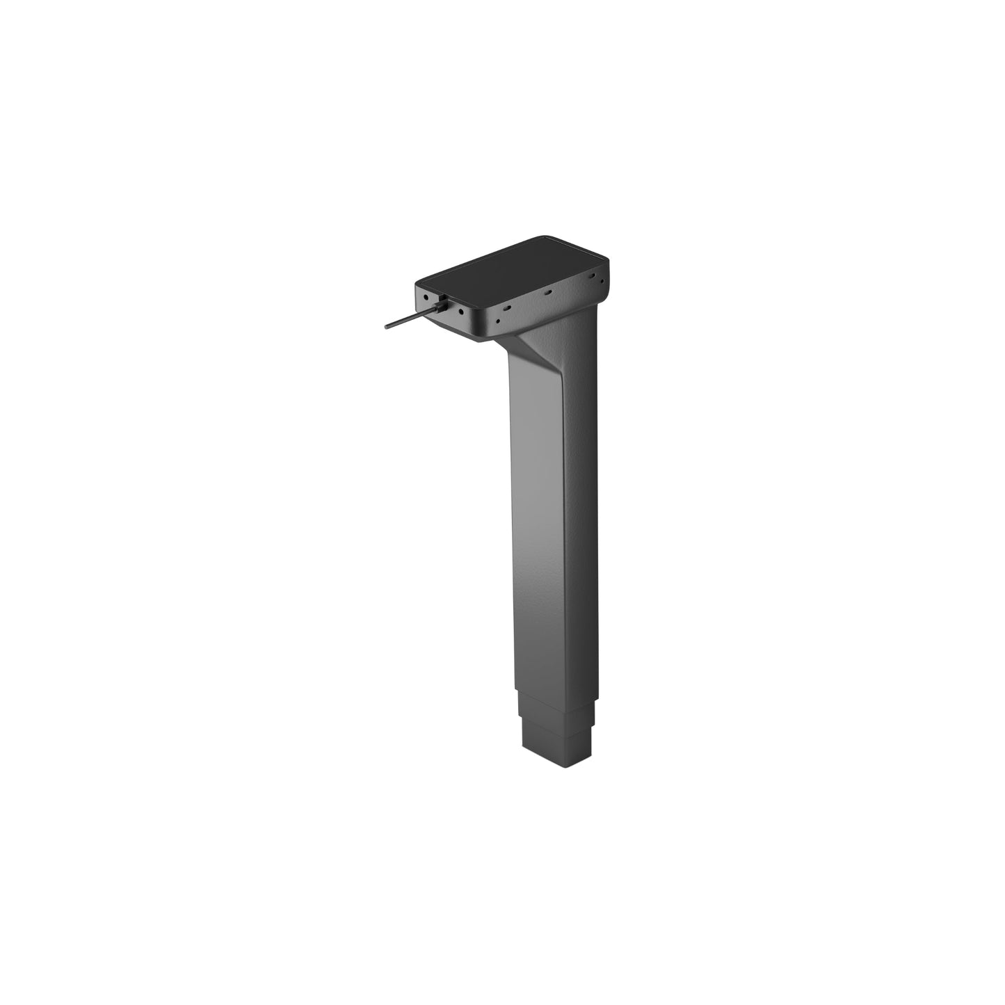 Black-1 ||  LG 02 power supply, black finish, front angled view