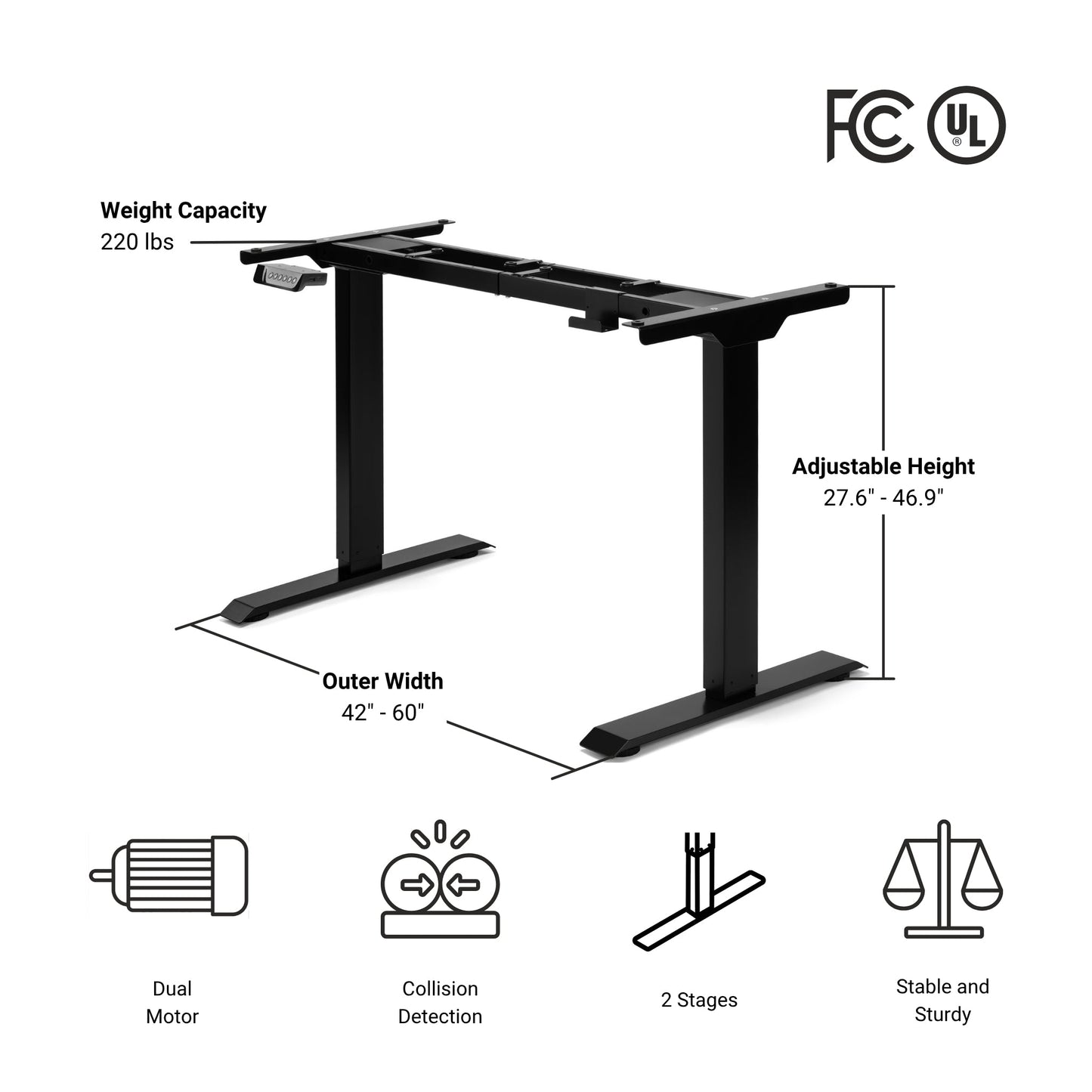 FLT-21 lifting column front angled perspective