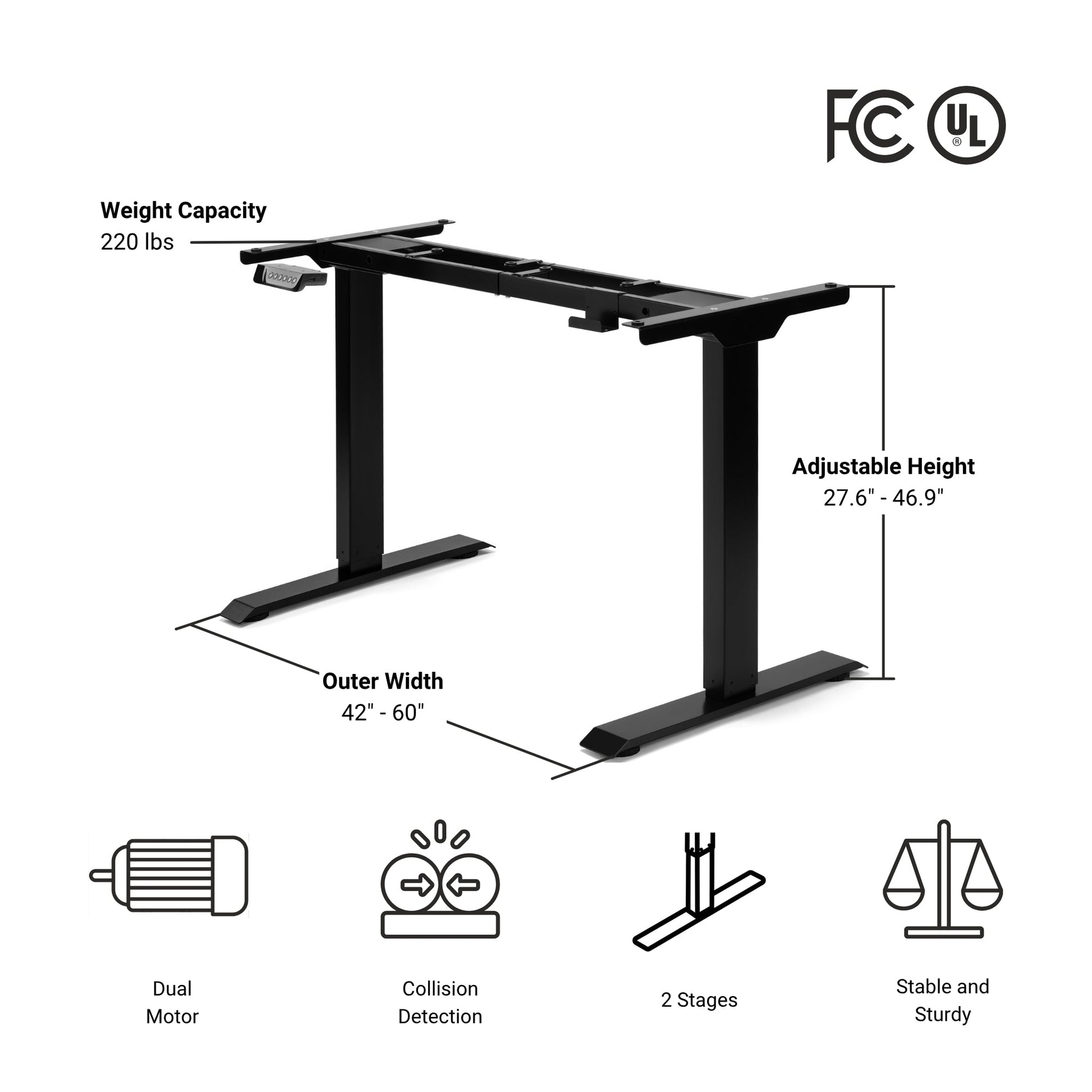 FLT-21 lifting column front angled perspective