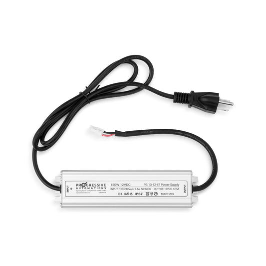 Power Supply - 100-120 VAC - 12 VDC - 12.5A - IP67 1X2 Molex Mini-Fit Jr.