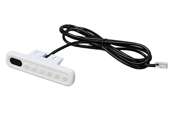 hand remote side view