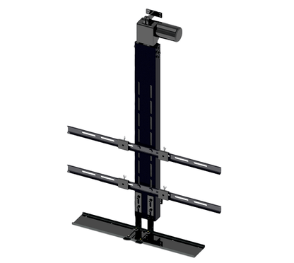drop down TV lift front view