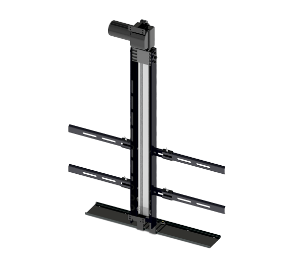 TV lift system side profile