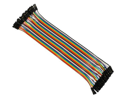 Female/Female - 40 Conductors - 8.5" - 28AWG - Jumper Wires