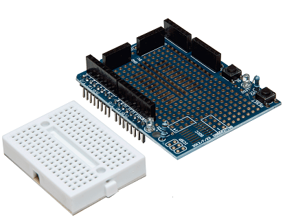 Prototipo Shield ProtoShield con Breadboard para Arduino