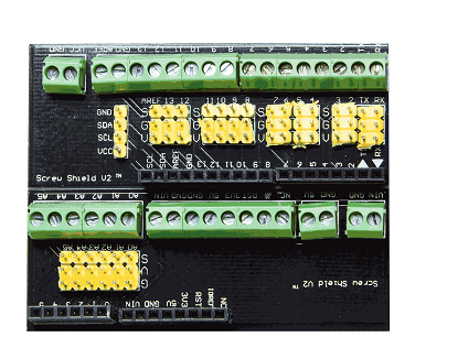 Placa de expansión ScrewShield para Arduino